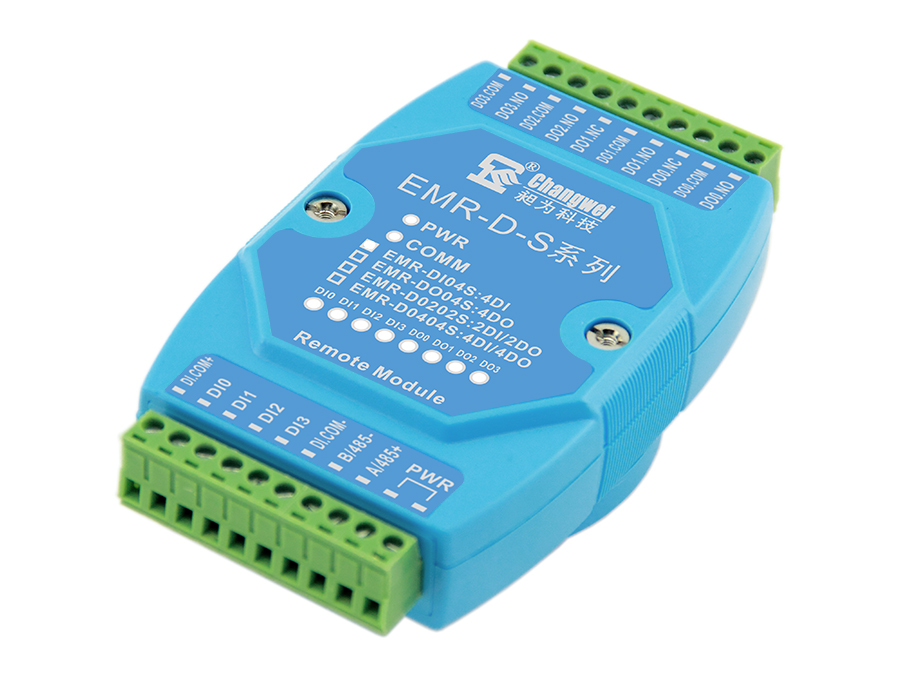 EMR-DI04S智能開關量輸入模塊 4路開關量信號采集 同時支持干接點和濕接點開關量信號